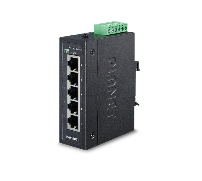  Industrial 5-Port 10/100TX Compact Ethernet Switch 