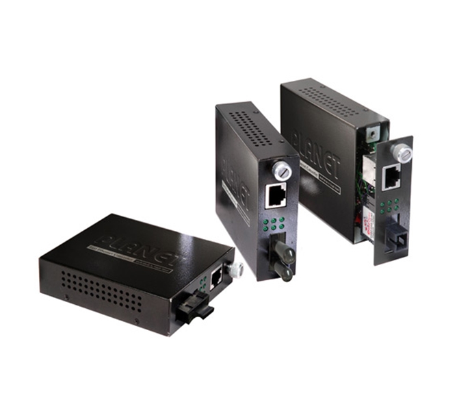 10/100Base-TX to 100Base-FX Smart Media Converter