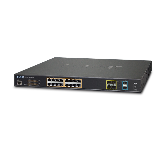 L2+ 16-Port 10/100/1000T Ultra PoE + 4-Port 100/1000X SFP + 2-Port 10G SFP+ Managed Switch 