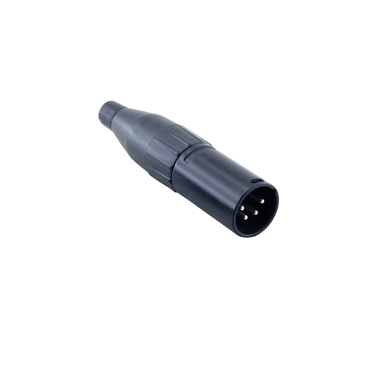 4 Pin XLR Erkek Konnektör - Siyah