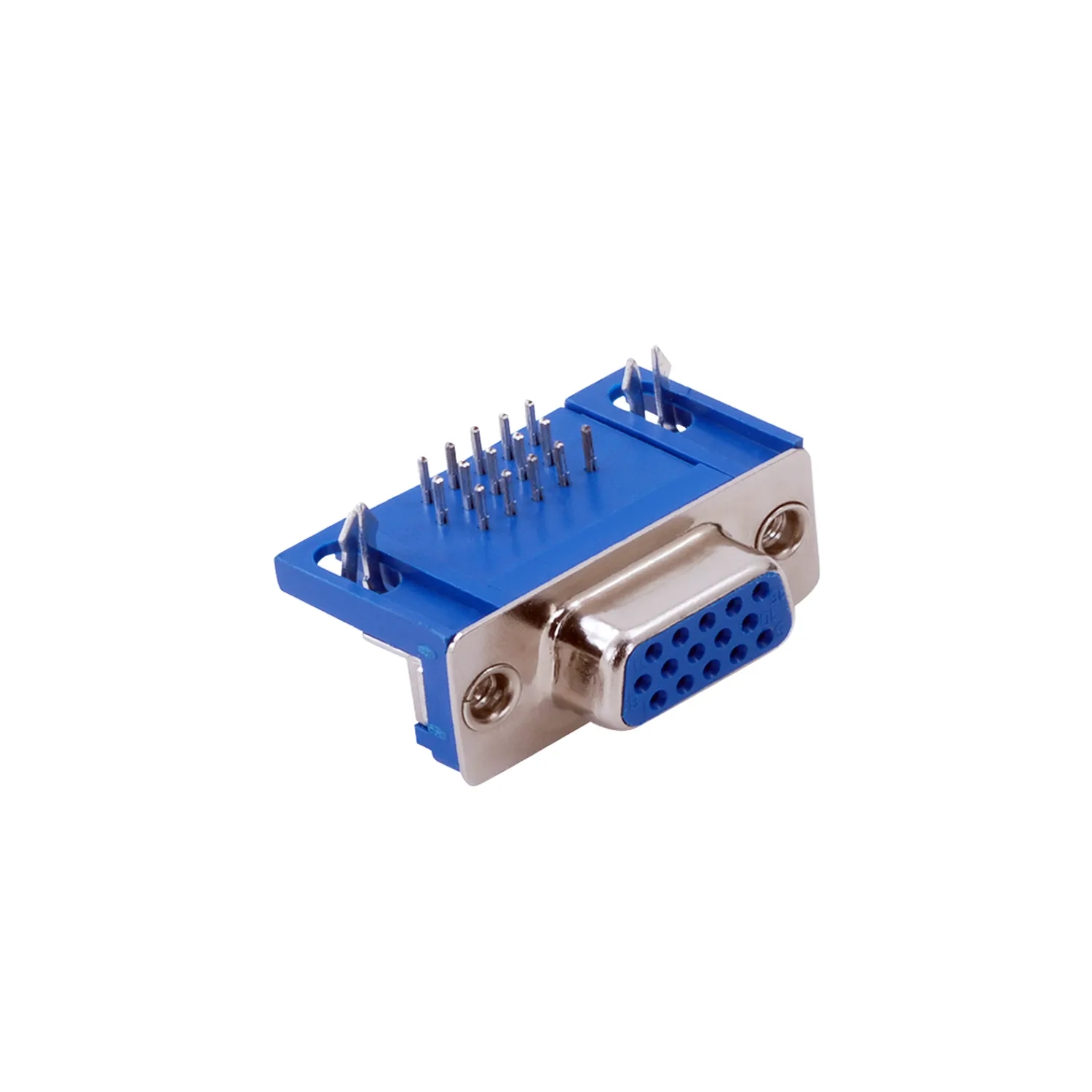 15 Pin HDS Dişi PCB Tip 90 Derece D-Sub Konnektör