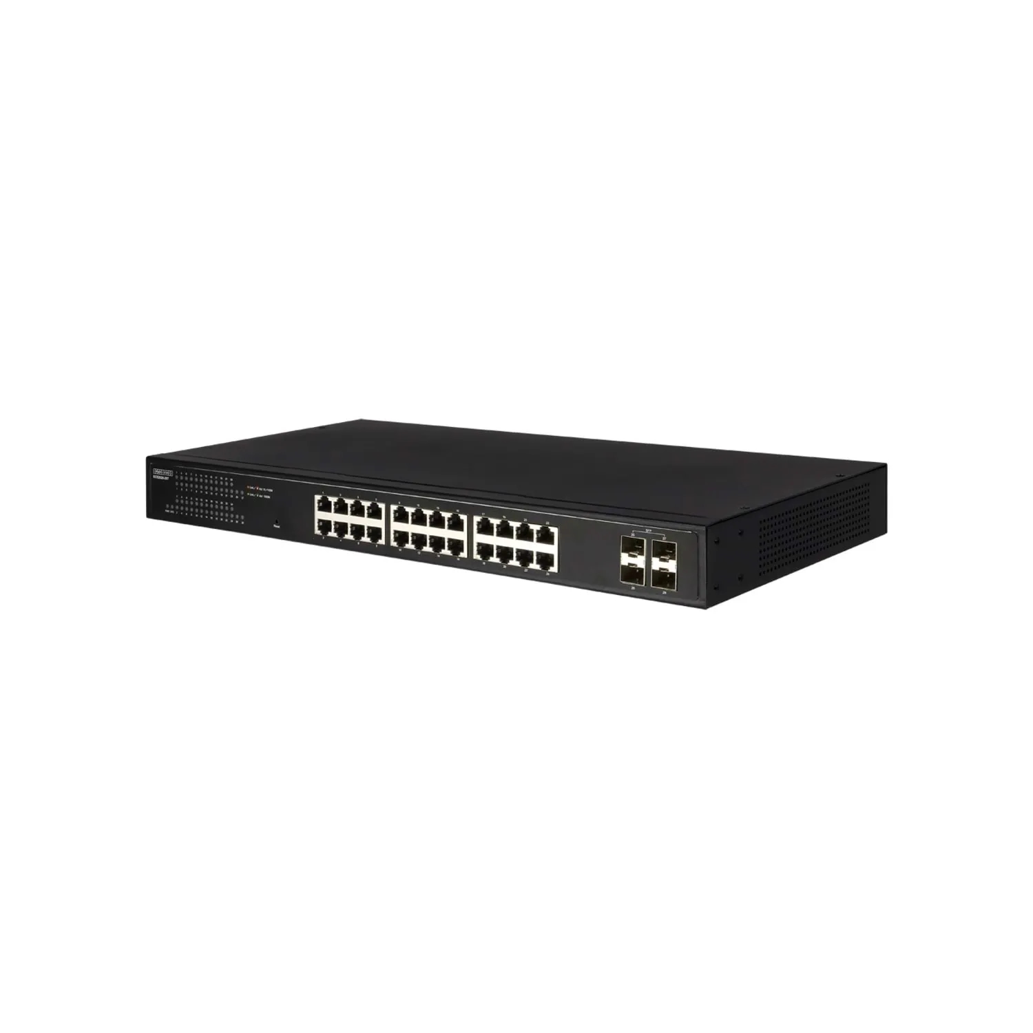24 ports 10/100/1000Base-T + 4G SFP uplink ports