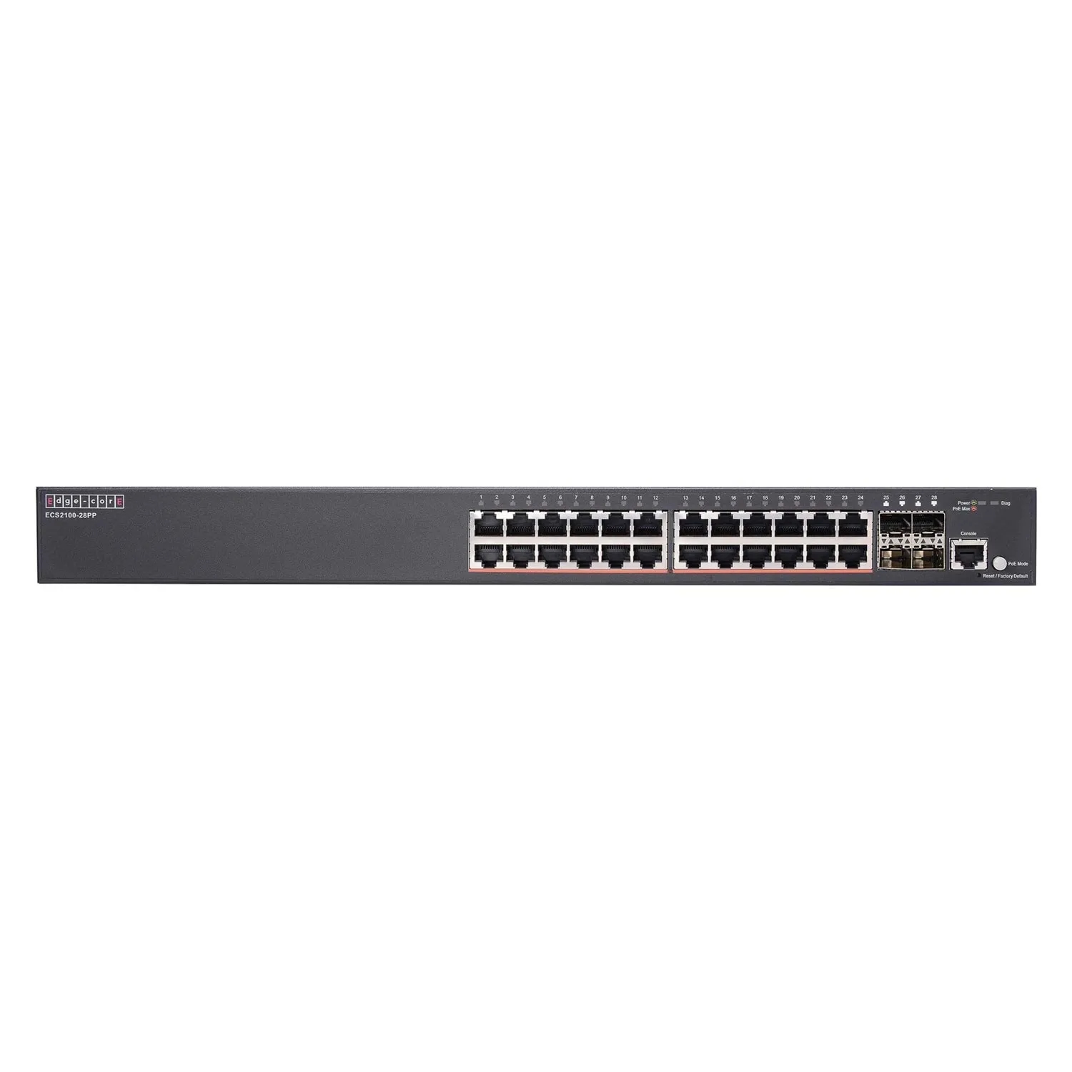 L2+ Smart 24 ports 10/100/1000Base-T + 4G SFP uplink ports with 24 port PoE 370W