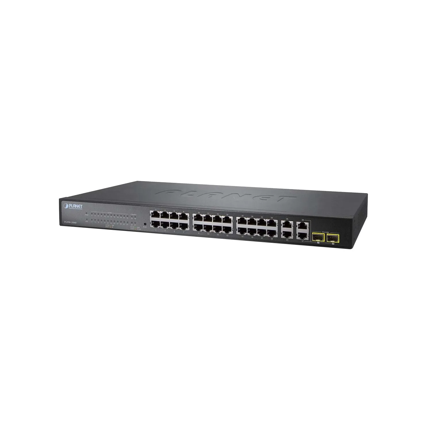 24-Port SNMP Manageable 10/100Base-TX + 4-Port 1000Base-T Gigabit + 2-Port MiniGBIC(SFP) Switch