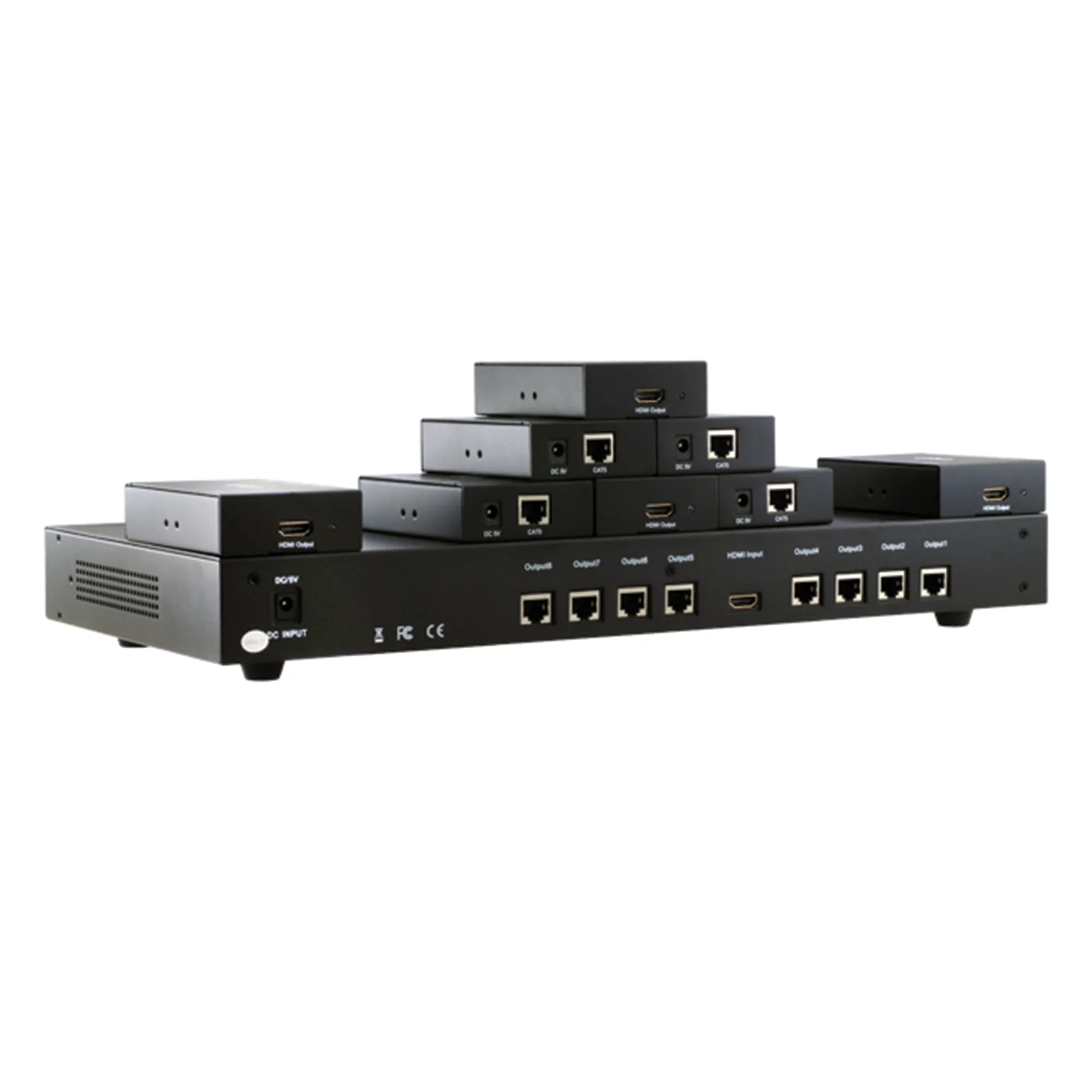 1x8 HDMI Splitter/Extender with Cat5e/6 - Full HD 1080P
