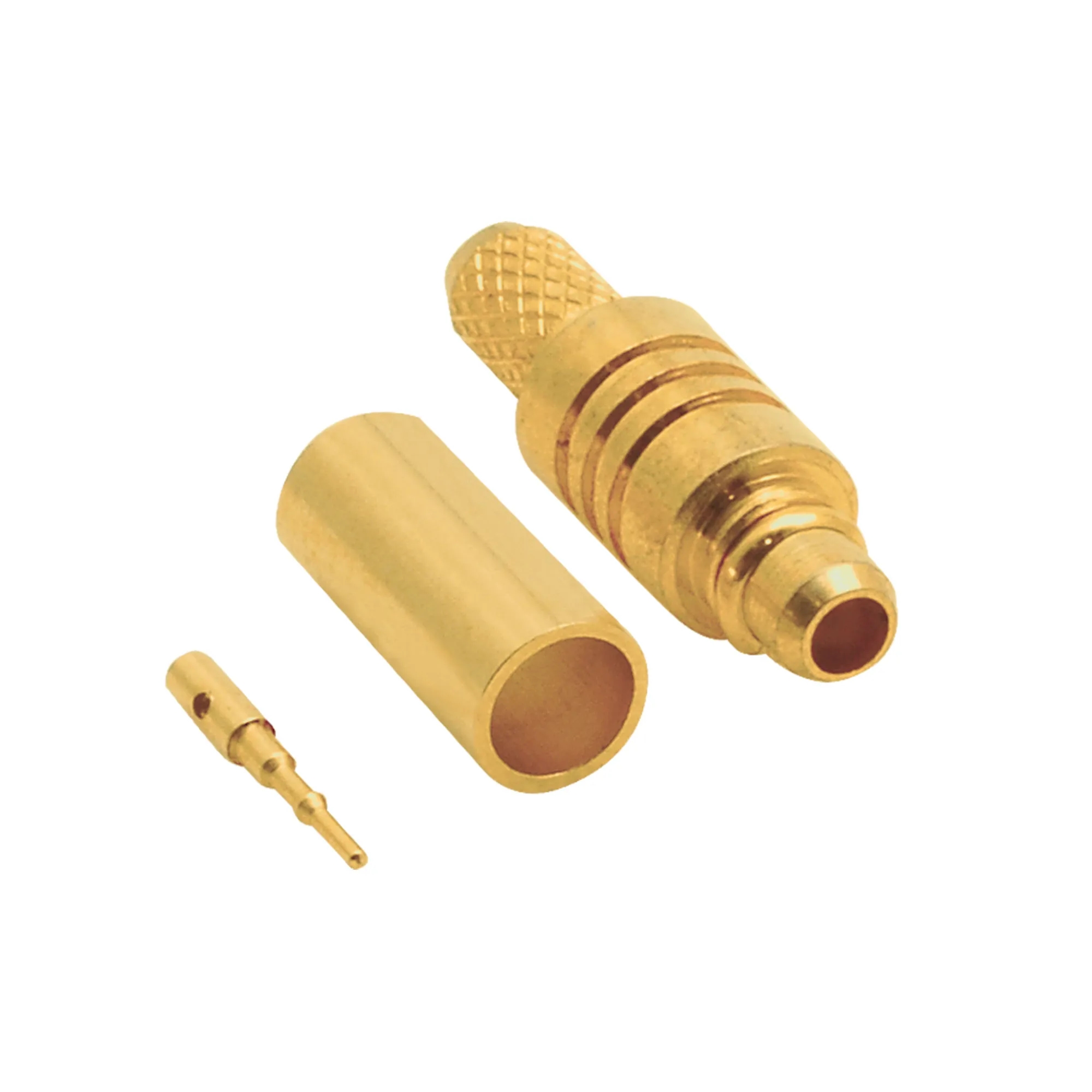 MMCX Erkek Sıkmalı Konnektör - Gold - RG174