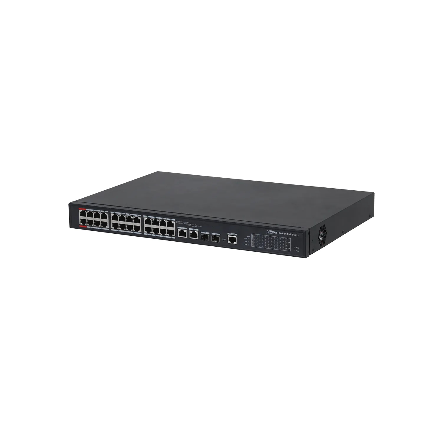 24 Port 100Mbps PoE +2 Gigabit Combo Port Managed Switch