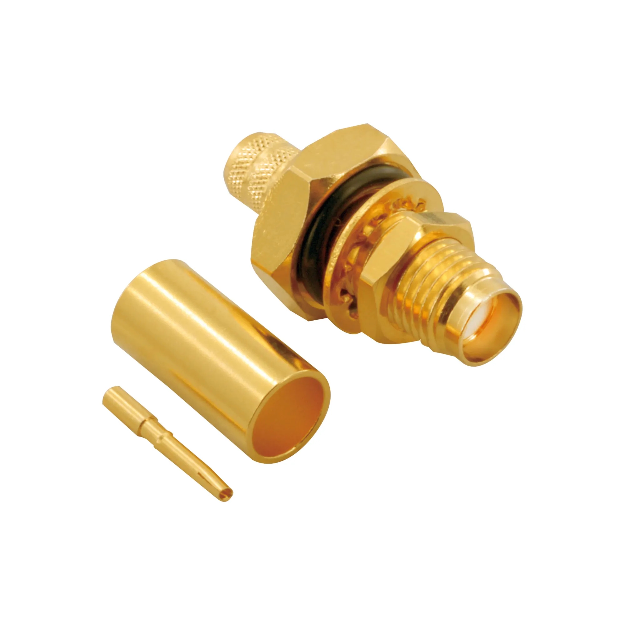 SMA DİŞİ ŞASE SOMUNLU KONNEKTÖR - RG58 - GOLD
