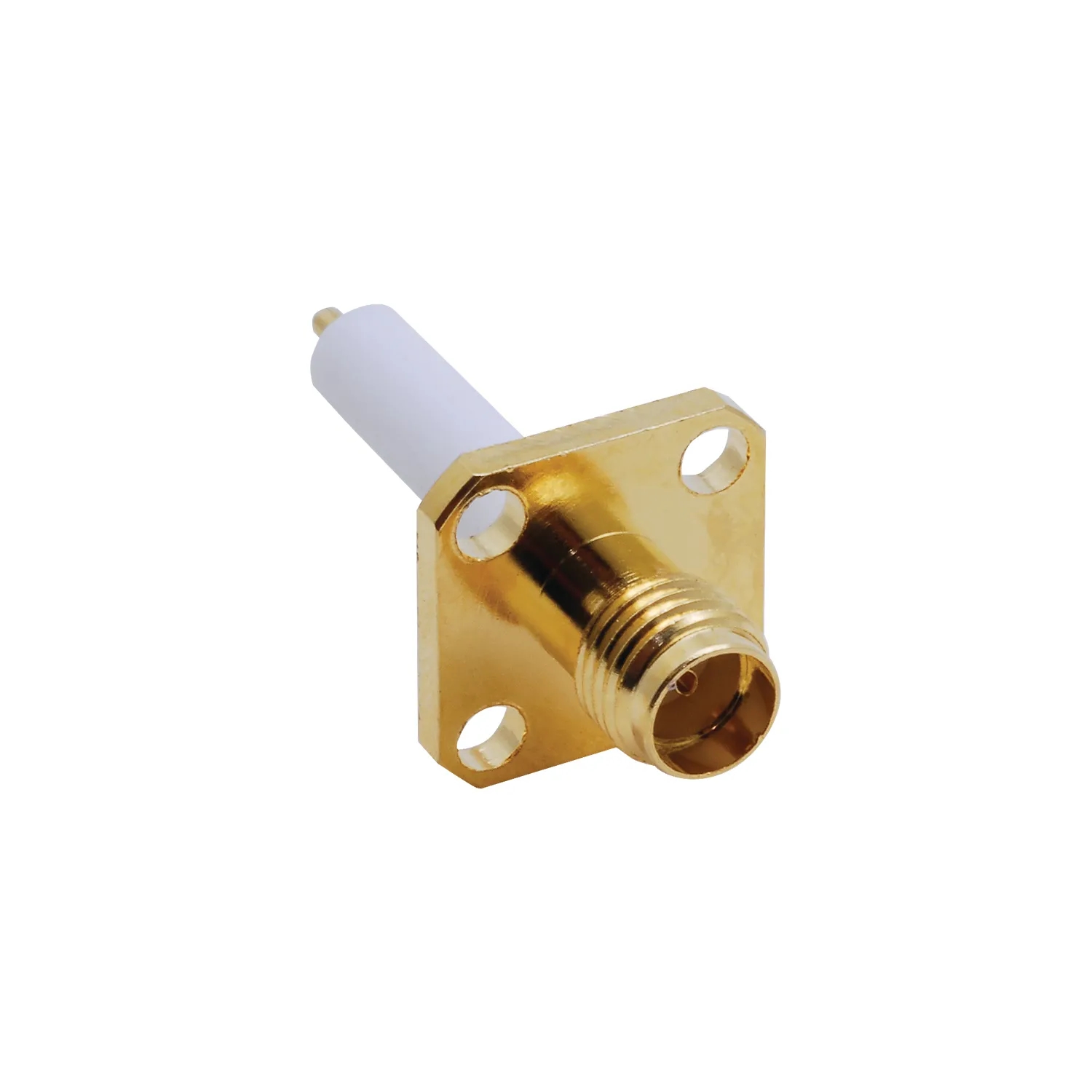 SMA Dişi Şase Kare Uzun Tip Konnektör - Gold Plated