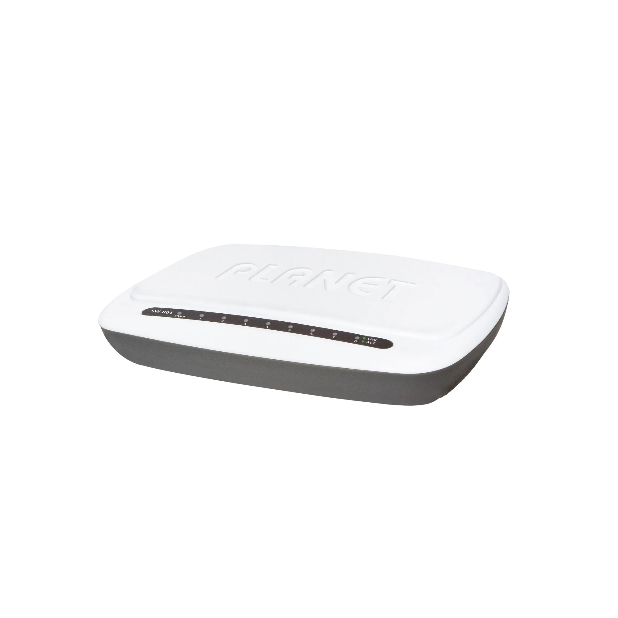8-Port 10/100Base-TX Ethernet Switch, Plastic