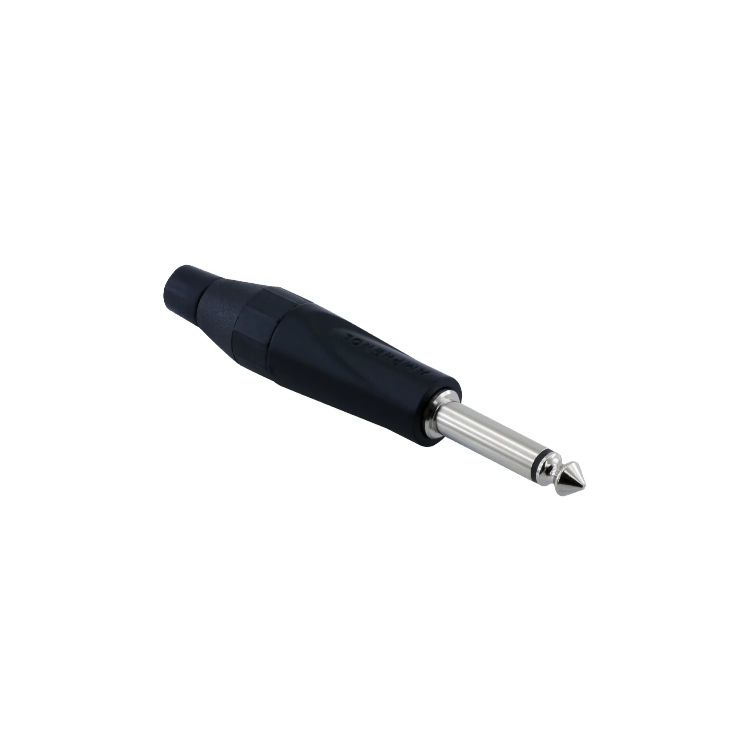 6.3mm Mono Erkek Konnektör - Siyah