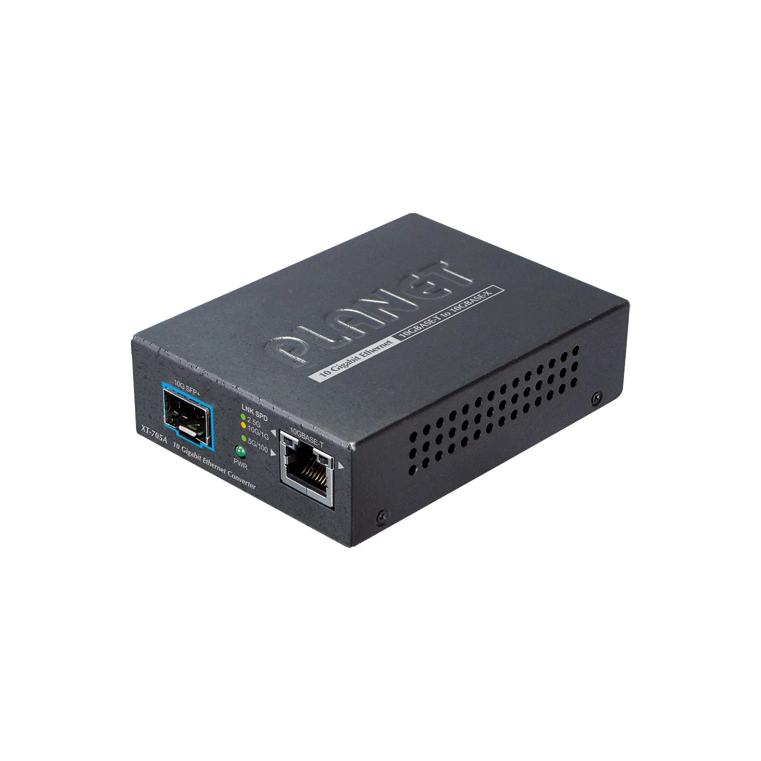 10G/5G/2.5G/1G/100M Copper to 10GBASE-X SFP+ Media Converter