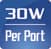 30W PER PORT