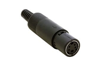 4 Pin Female Mini Din Connector