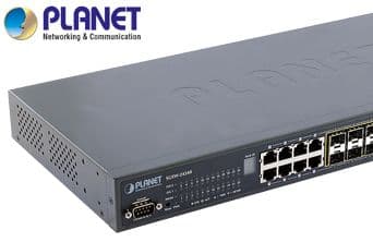 Stackable 24-Port 100/1000 SFP with 8 Shared TP Managed Switch 2