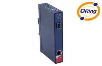 Industrial Slim Type Gigabit Ethernet Media Converter
