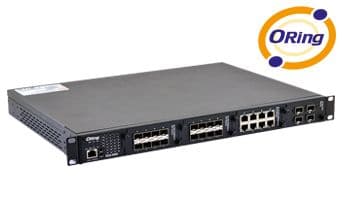 Industrial Modular Rack Mount Managed Gigabit Ethernet Switch with 4 Slots