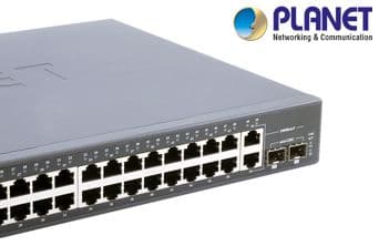 48-Port 10/100Base-TX + 2-Port 1000Base-T Gigabit + 2-Port MiniGBIC(SFP) Web/Smart Switch 2