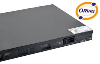 Industrial 28-port rack mount managed Gigabit PoE Ethernet switch with 24x10/100/1000Base-T(X) P.S.E. and 4x1000Base-X, SFP socket 5