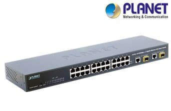 24-Port 10/100Base-TX + 2-Port 10/100/1000Base-T / Mini-GBIC (SFP) Web Smart Switch 1