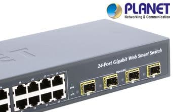 24-Port 10/100/1000Base-T with 4-Port SFP Web-Smart Gigabit Ethernet Switch 2