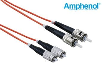 50/125 FC/PC-ST/PC Multi Mode LSZH Fiber Optic Patch Cable