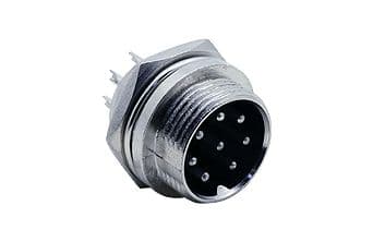 8 Pin Male Microphone Chasis Socket