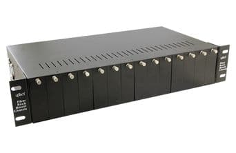 Fiber Media Converter Chassis - Redundant Power Supply - rackmount