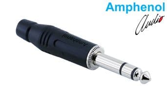 6.3mm Stereo Male Jack - Black