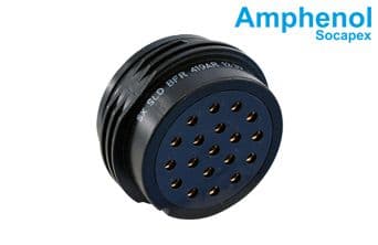 Socapex 19 Pin Female Cable Type Black Coating Connector 2