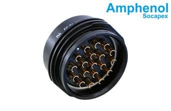 Socapex 19 Pin Female Cable Type Black Coating Connector 3