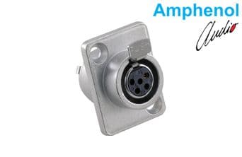 Connector  Mini  XLR Chassis Female 5 Skt