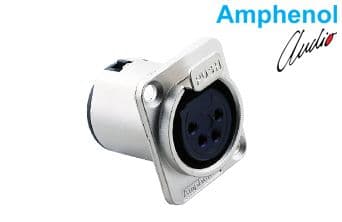 4 Pin XLR Dişi Şase Konnektör