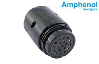 Socapex 19 Pin Female Cable Type Black Coating Connector