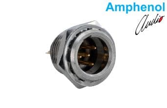 Connector Mini XLR Chassis Male 4 Pin