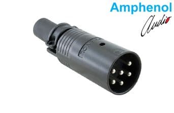 Connector Metal Plug Str Cord 6 Pin