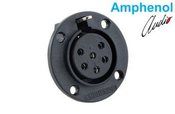 Connector Plastic Panel Mount 6 Skt