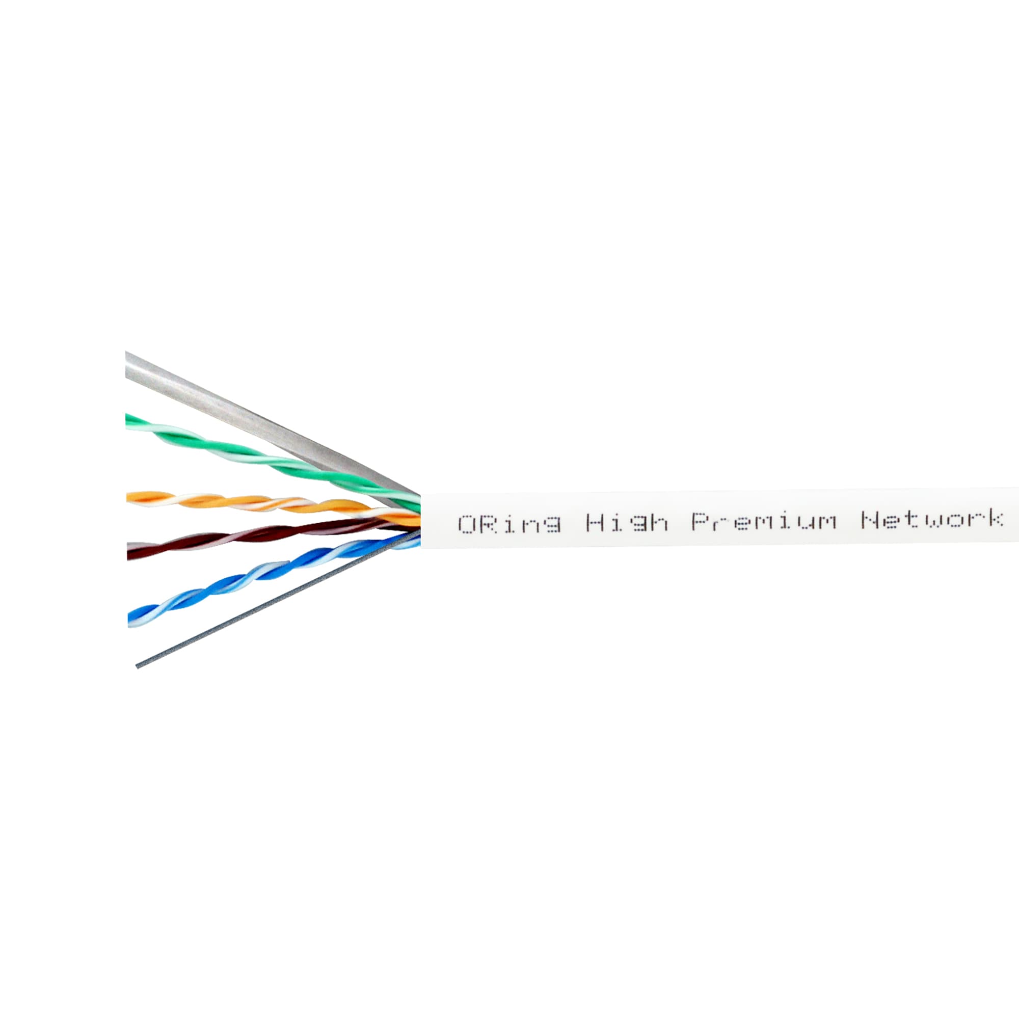 Oring U/UTP CAT6 23AWG LSZH CPR B2ca Network Kablosu TUV&3P Verified - Beyaz