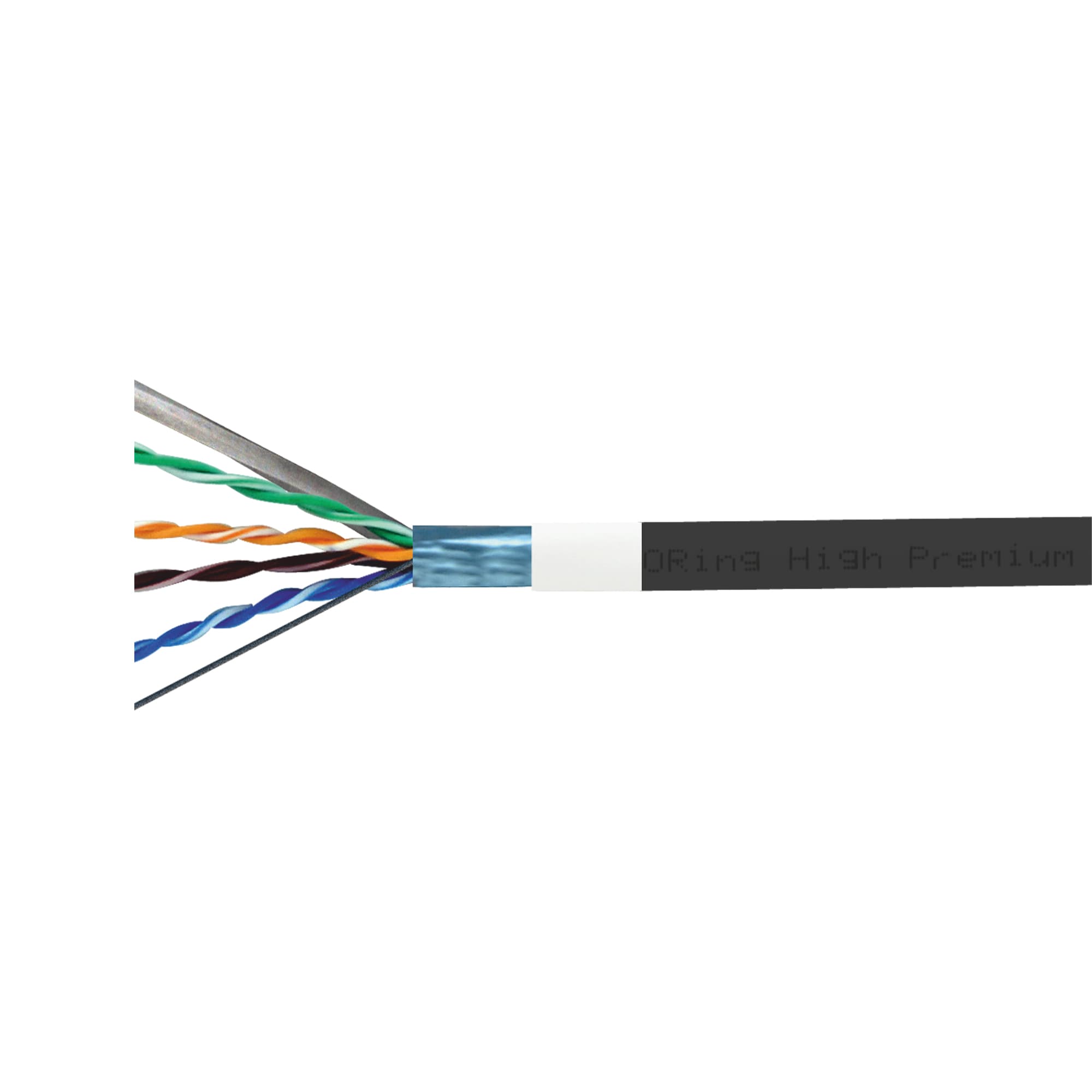 F/UTP CAT6 23AWG PVC + PE Network Cable 500m