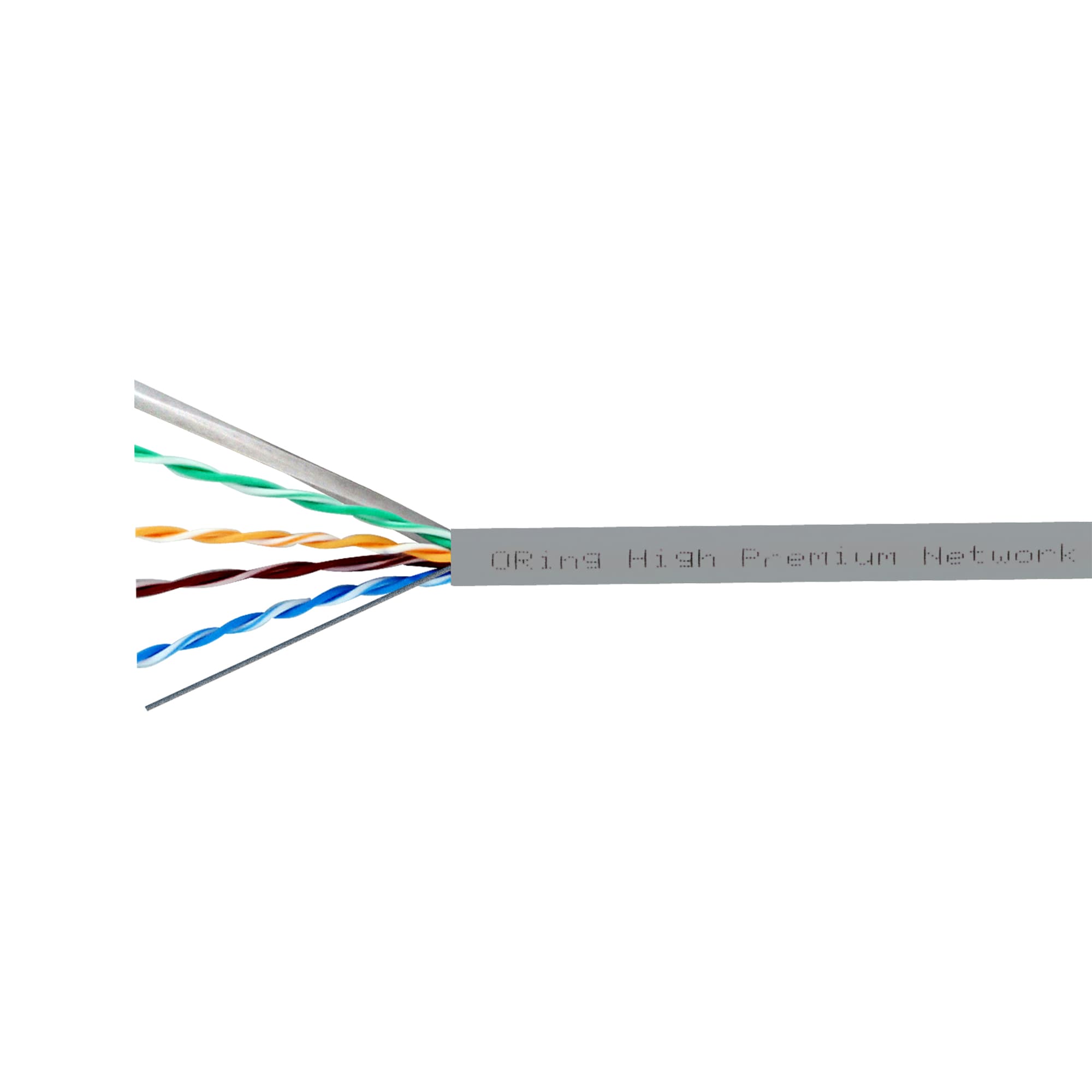 Oring U/UTP CAT6 23AWG LSZH Network Cable 500m. - Gray