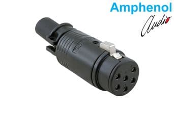 6 Pin Dişi EP Konnektör - Siyah