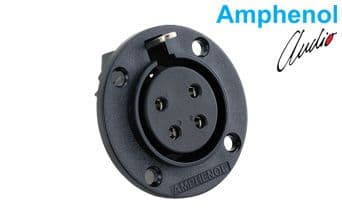 Connector Plastic Panel Mount 4 Skt