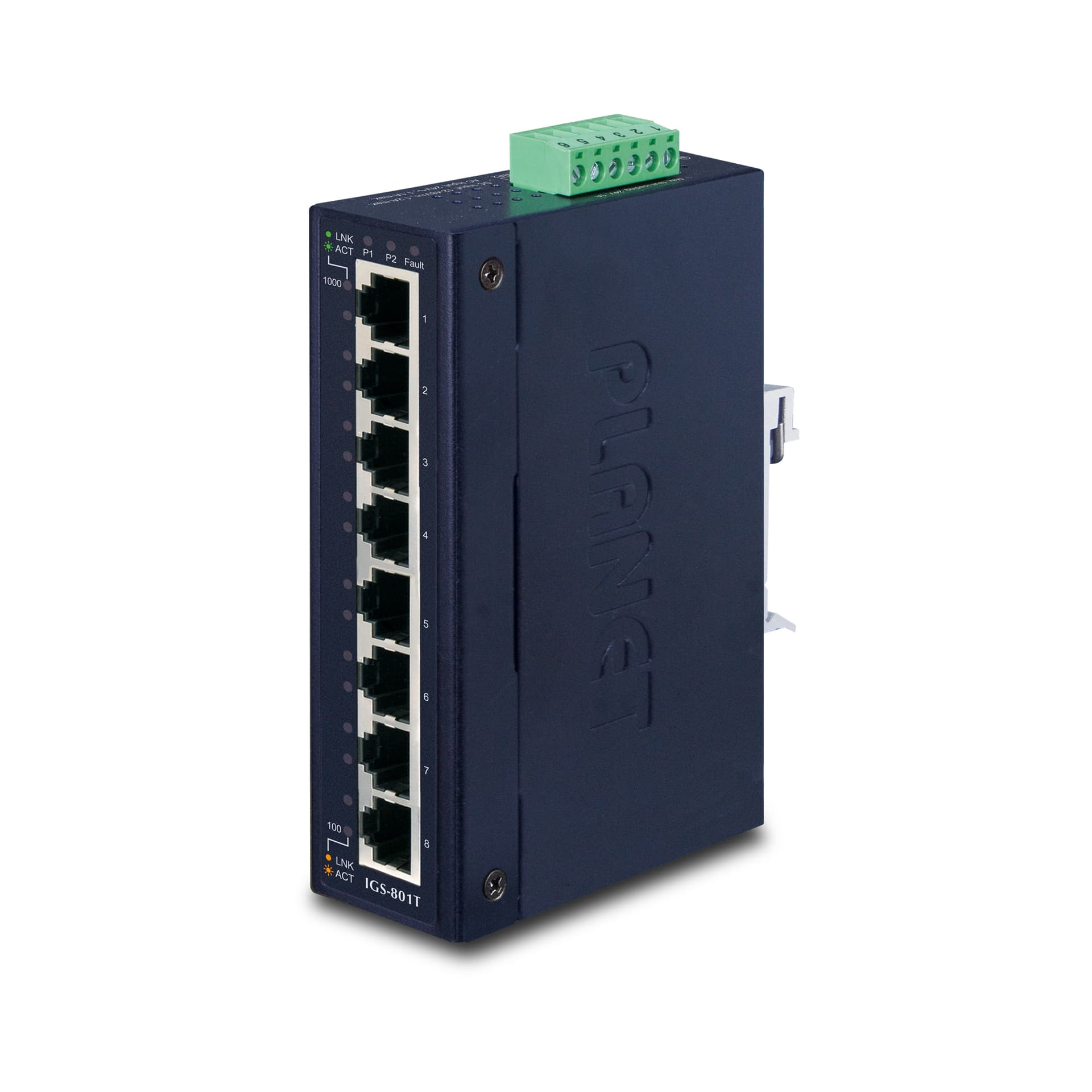 8-Port 10/100/1000Mbps Endüstriyel Ethernet Anahtarı (-40\~75 Derece C)