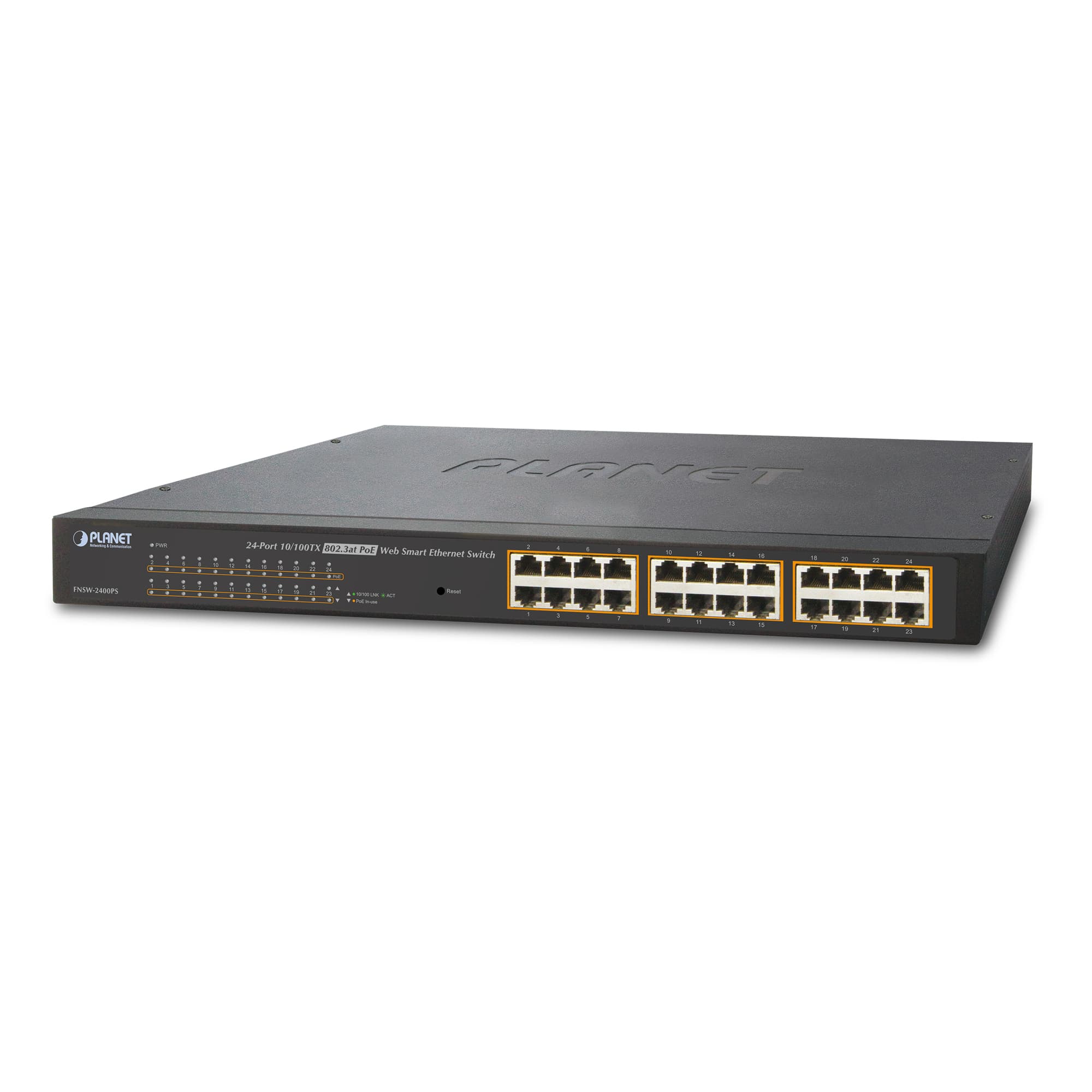 24 Bağlantı Noktalı 10/100 Web/Akıllı Ethernet PoE Anahtarı