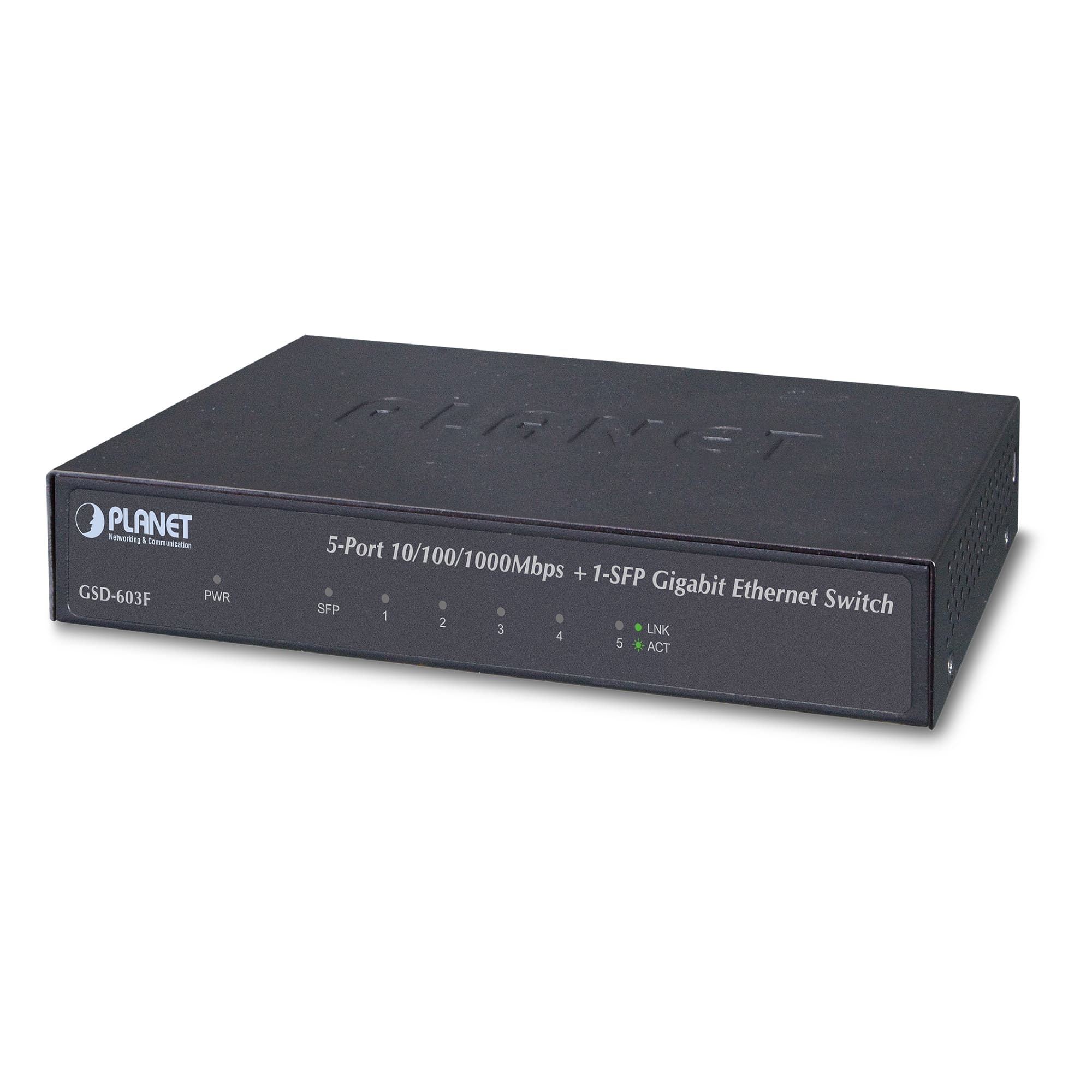 5-Port 10/100/1000T+1-Port 1000X SFP Gigabit Ethernet Switch