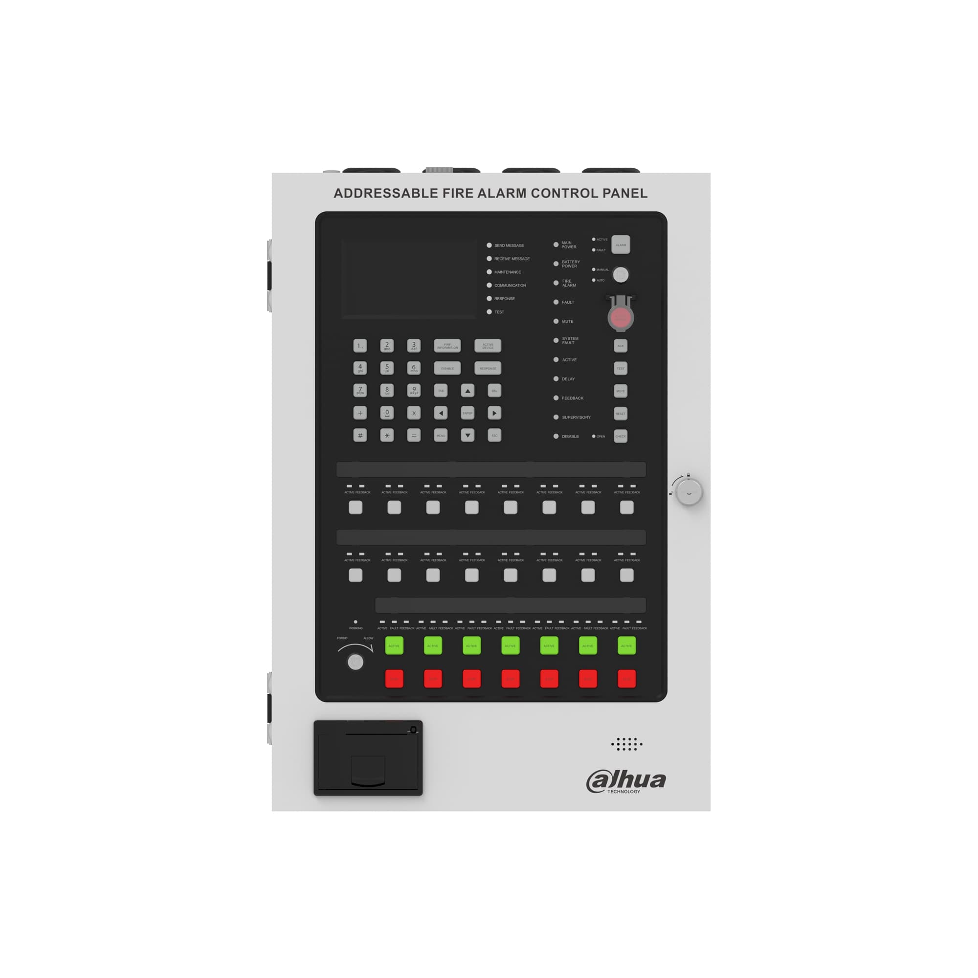 Addressable Fire Alarm Control Panel With Optional Printer