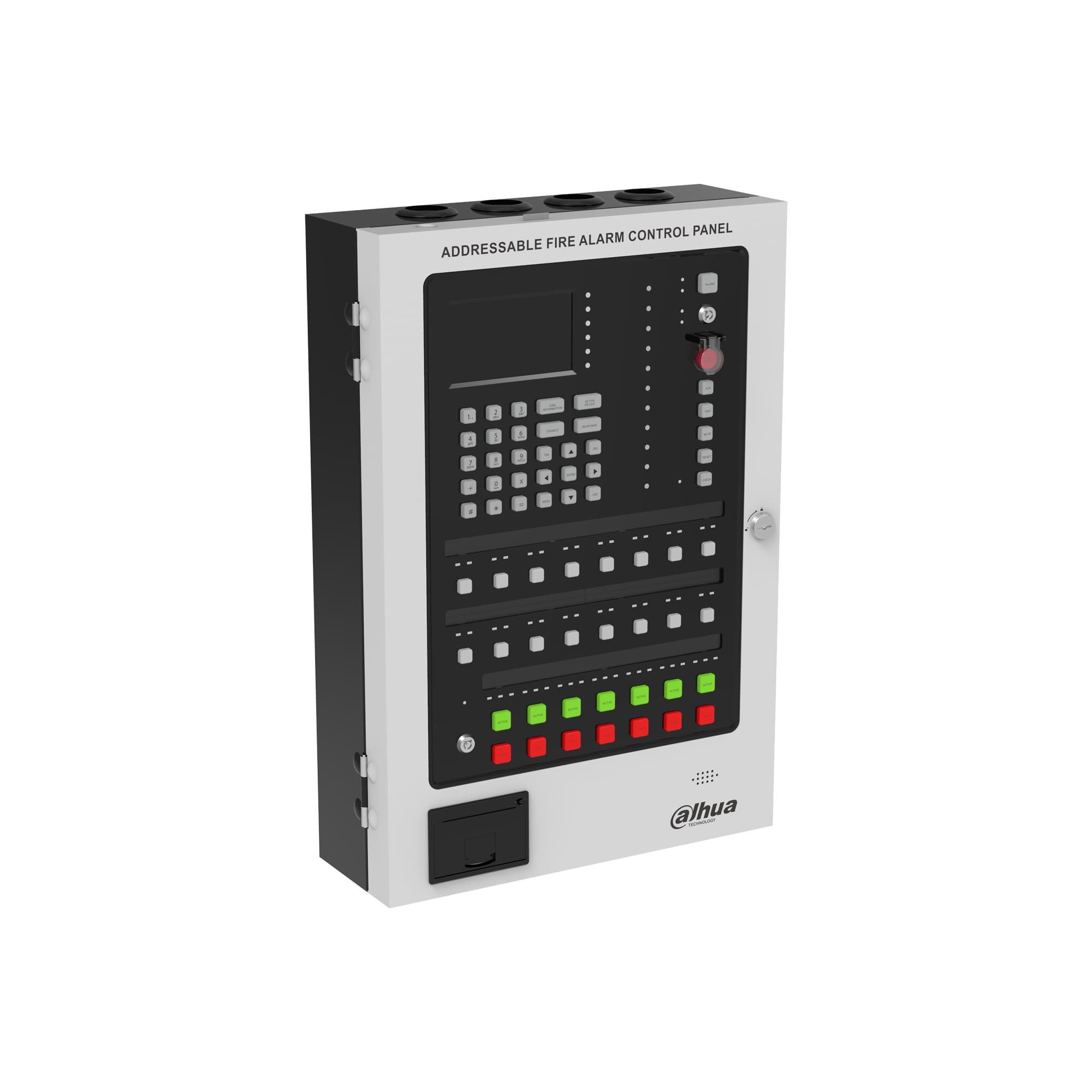 Adreslenebilir 2-Loop Yazıcılı Yangın Alarm Kontrol Paneli 3