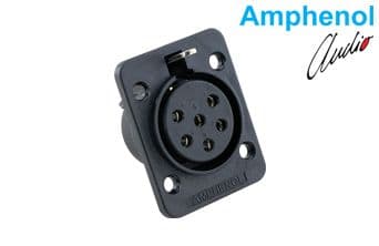 Connector Plastic Panel Mount 6 Skt
