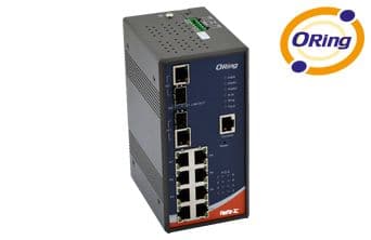 Rugged 8x 10/100TX (RJ-45) PoE+ @30Watts + 2x Gigabit Combo (SFP/RJ-45)