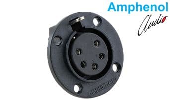 Connector Plastic Panel Mount 5 Skt